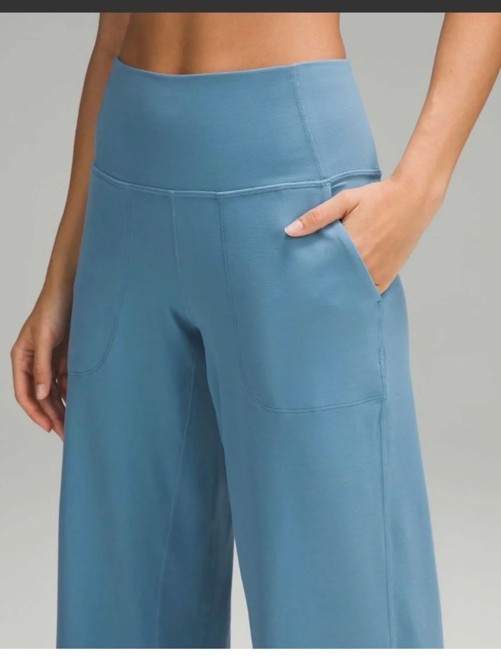 lululemon athletica Wide-Leg High-Rise Pant — Utility Blue -Used Good